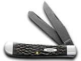 CASE XX Yellowhorse Black Bone Natvie Steel Trapper Pocket Knives