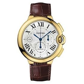 Cartier Ballon Bleu Mens Yellow Gold Automatic Chronograph Watch W6920007 Wrist Watch (Wristwatch)