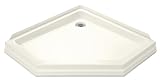 KOHLER K-9455-96 Devonshire Neo-Angle FRP Shower Receptor, Biscuit