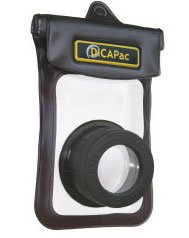 DicaPac WP410 160x105mm Small Zoom Alfa Waterproof Digital Camera Case with Optical Lens (Clear)
