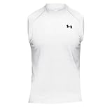 Men's Under Armour Tech Sleeveless T-Shirt - White