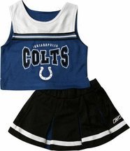 Reebok Two Piece Indianapolis Colts NFL Cheerleader Uniform Set (Size 4 to 6X)