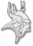 Minnesota Vikings Viking Head 3/4 Pendant - Sterling Silver Jewelry