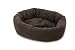 Dog Gone Smart Bed Canvas Donut Pet Bed, Brown, Medium, 35