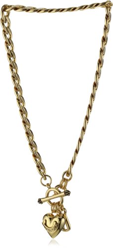 Juicy Couture Gold Starter Charm Necklace w/ Heart