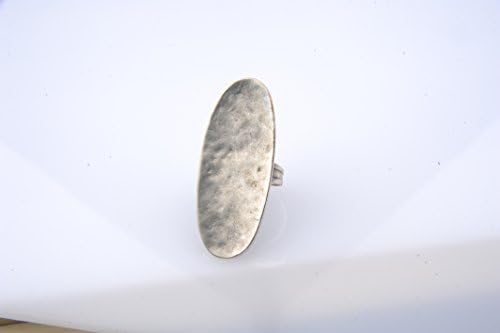 Mozaic Women's Sterling Silver Plated Arsenal Ring Silver Tone Adjustable