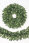 12' Cascade Fir Garland with Multi-color Lights - Artificial Christmas Tree - 750 tips