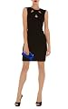 Cut Away Neckline Jersey Dress