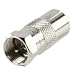 F Plug Male To Coax Socket Female Adaptor X 5 By Electrosmar