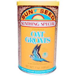 Sun Seed Parakeet Oat Groats (7-oz resealable can) by Sun Seed