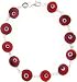 Sterling Silver Evil Eye Bracelet Red