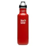 Klean Kanteen 27oz Kanteen Stainless Steel Water Bottle - Indicator Red with Loop Cap