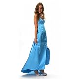 Astrapahl, Langes Abendkleid, Perlenstickerei, Empire Linie, R�ckenfrei, Farbe blauvon "Astrapahl"