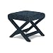 X-Based Stool, Indienne Block Print, Document Blue, from Williams-Sonoma Home WSH