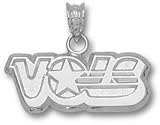 Tennessee Volunteers Solid Sterling Silver ''VOLS'' Star 5/16'' Pendant