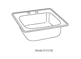Elkay D11516 Dayton Stainless Steel Sink with 2 holes