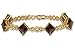 Square-Cut Smokey Quartz Tennis Bracelet