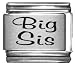 Clearly Charming Big Sis Laser Italian Charm