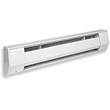 King 4K2410BW 1,000-750-Watt 240/208-Volt 4 Baseboard Heater, Bright White