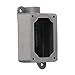 Appleton EFD110A-NL-Q Mounting Body, 1 Gang, Dead-End, CF Aluminum, 1"