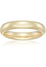 Women's 14k Yellow Gold 4mm Comfort-Fit Wedding Band