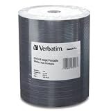 Verbatim 97016 47 GB up to 16x DataLifePlus White Inkjet Hub Printable Recordable Disc DVD-R 100-Disc Spindle Tape Wrap