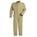 Bulwark Flame Resistant 9 oz Twill Cotton Excel FR Long Classic Coverall with Hemmed Sleeves, Khaki, Size 54