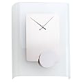 NeXtime Fast Radius Small Wall Clock- Frosted Glass