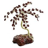 Gemstone tree, 'Sexy Jasper' 4.7" W x 4.7" H x 4.7" D