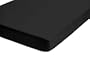 Castell 77113/080/041 Jersey-Stretch Spannbetttuch, nach �ko-Tex Standard 100, ca. 140 x 200 cm bis 160 x 200 cm, Farbe: schwarz