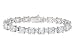 32 3/8 Carat CZ Sterling Silver Tennis Bracelet