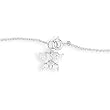 9" Rolo with CZ Butterfly Anklet