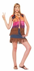 60s Hippie Fringe Vest Adult Accessory