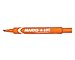 AVERY Marks A Lot Permanent Markers, Large Desk-Style Size, Chisel Tip, Water and Wear Resistant, 12 Orange Markers (08883)