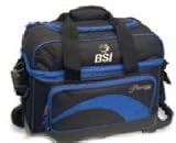 BSI 2 Ball Roller Bowling Bag Blue black by BSI