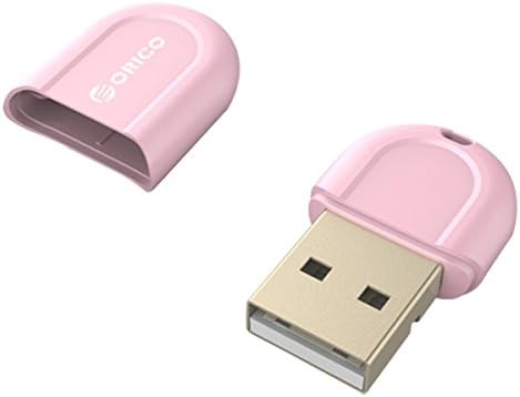 XYuan ORICO BTA-408 Bluetooth 4.0 USB Adapter Audio Receiver with Features of CSR8510 Chip/Low Energy/Freedrive/3Mbps Transfer Rate, Compatible for WINDOWS and MAC (Pink)