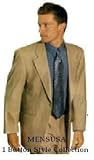 1 Button Notch Laple Tan~Beige Mens Dress Super 130's Soft Light Weight 100% Wool Suits $149