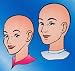 Bald Head Skull Cap (rubber)