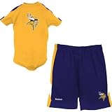 Reebok Minnesota Vikings Infant Colorblock Creeper & Short Set Infant 12 Months