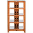 Sanus AV Foundations Natural Series NFA245 Audio Stand - Hardwood, Glass - Cherry
