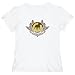 T-Shirt Womens White " Staffordshire Bull Terrier LET SLEEPING DOGS LIE " Dogs