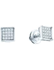 0.25CTW DIAMOND MICRO-PAVE EARRINGS