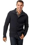 Tasso Elba Merino/Angora Mock Neck Cardigan Sweater