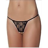 Open All Night Crotchless Thong Panty