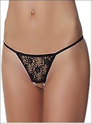 Open All Night Crotchless Thong Panty