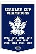 Toronto Maple Leafs 24"x36" Wool Dynasty Banner - Hockey Sports Merchandise
