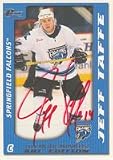 Jeff Taffe, Springfield Falcons - AHL Autographed Card