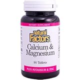 Natural Factors Calcium & Magnesium, 90 Tablets