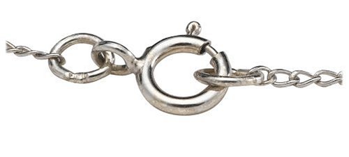 Sterling Silver Children's Pink Flower Heart Locket, 13