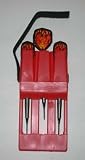 Hard Plastic Dart Holder - Holds Assembled Set of Darts - Red